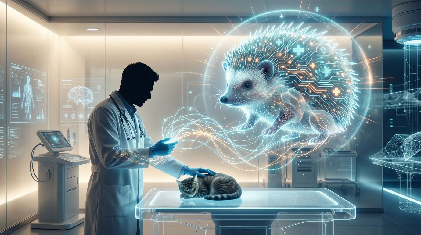 Futuristic Pet Care Lab